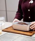 Moule ou Plat à pâtisserie rectangulaire beige | Revêtement Céramique - Ena Home