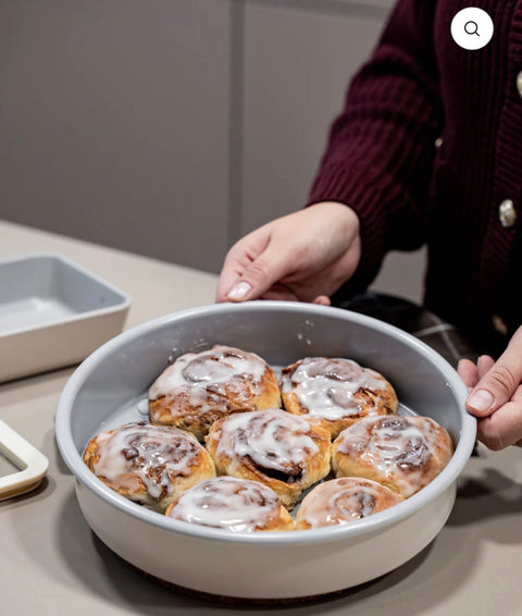 Moule ou Plat à pâtisserie Rond beige | Revêtement Céramique - Ena Home