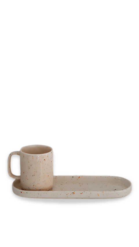Mug Fika + Sous-Tasse - Ena Home