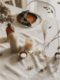Nappe Effet Lin Beige 140x220 cm - Ena Home