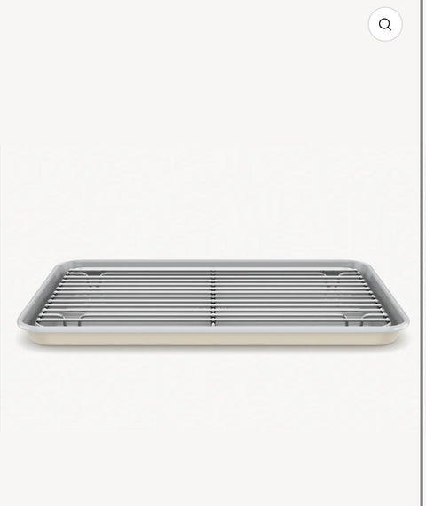 Plaque de cuisson avec grille de refroidissement beige | Revêtement Céramique - Ena Home