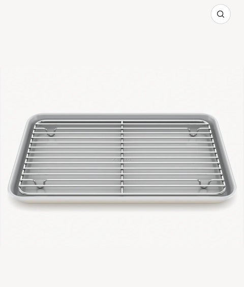 Plaque de cuisson avec grille de refroidissement beige | Revêtement Céramique - Ena Home