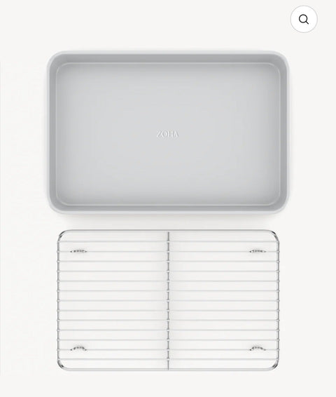 Plaque de cuisson avec grille de refroidissement beige | Revêtement Céramique - Ena Home