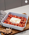 Plat de Cuisson Carré Beige | Revêtement Céramique - Ena Home
