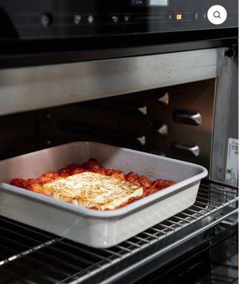 Plat de Cuisson Carré Beige | Revêtement Céramique - Ena Home