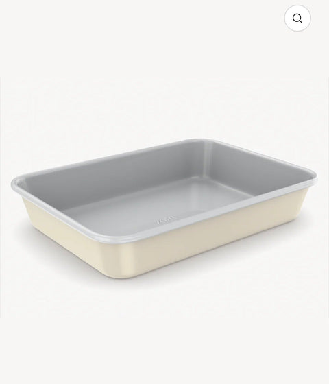 Plat De Cuisson Rectangulaire Beige | Revêtement en Céramique - Ena Home