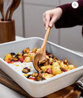 Plat De Cuisson Rectangulaire Beige | Revêtement en Céramique - Ena Home
