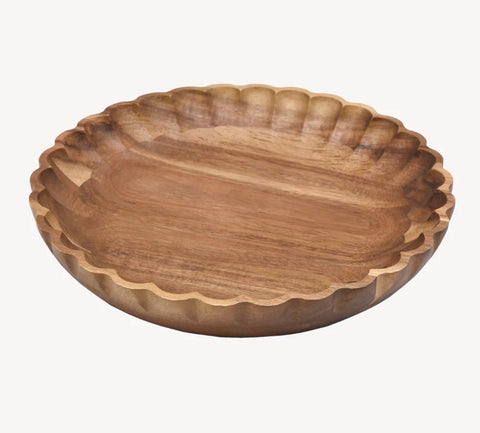 Plat LOTUS bois d’acacia - Ena Home