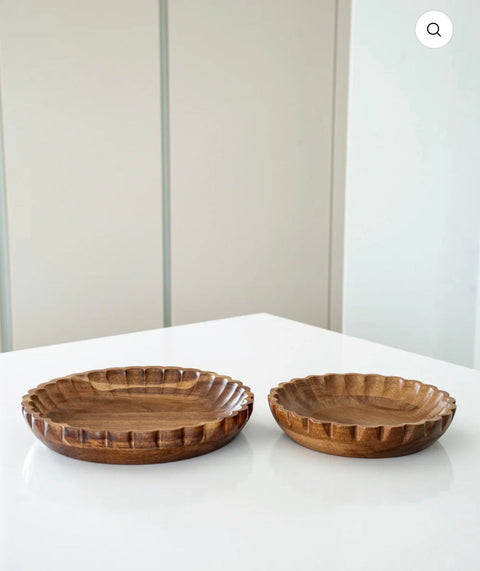 Plat LOTUS bois d’acacia - Ena Home