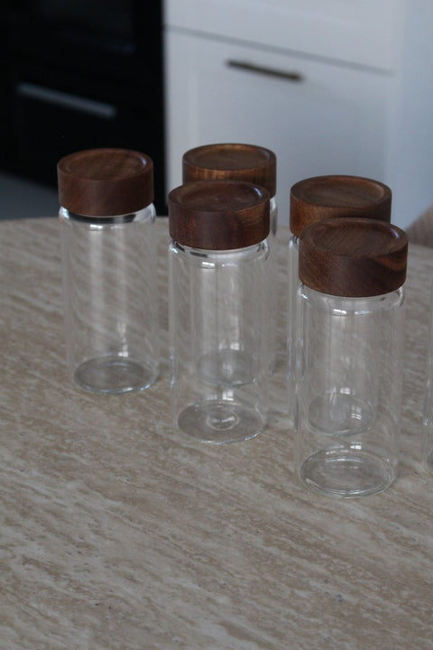 Pots à épices en Verre - Lot de 6 - Ena Home