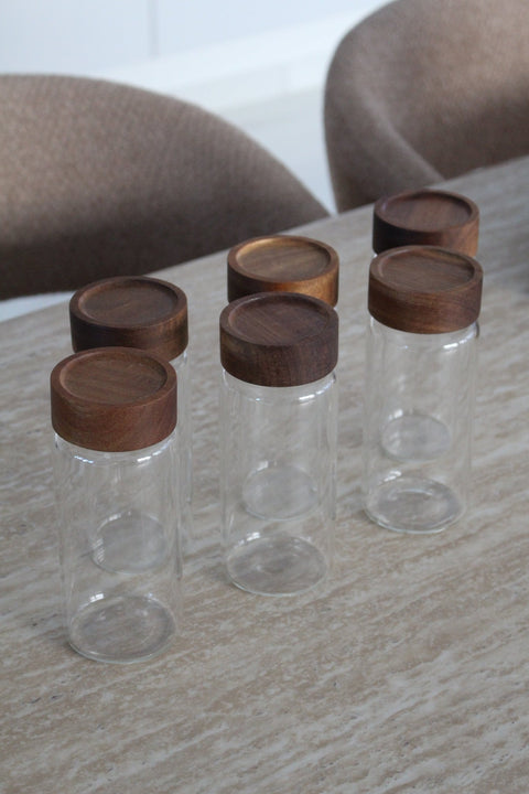 Pots à épices en Verre - Lot de 6 - Ena Home