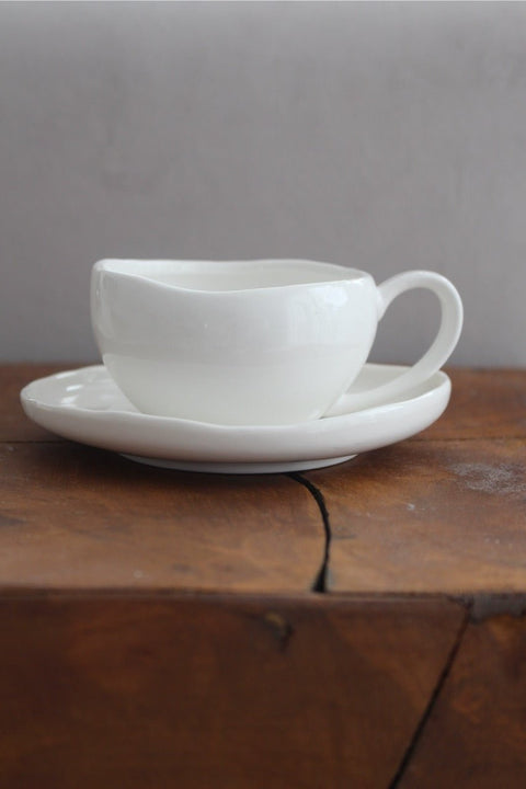 Service à café Curvy White - 12pcs - Ena Home
