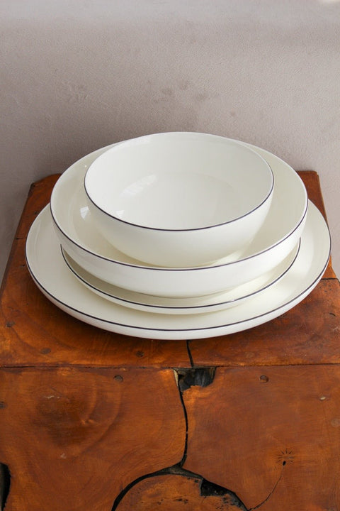 Service a diner 24 pièces - BLACK LINE - Ena Home