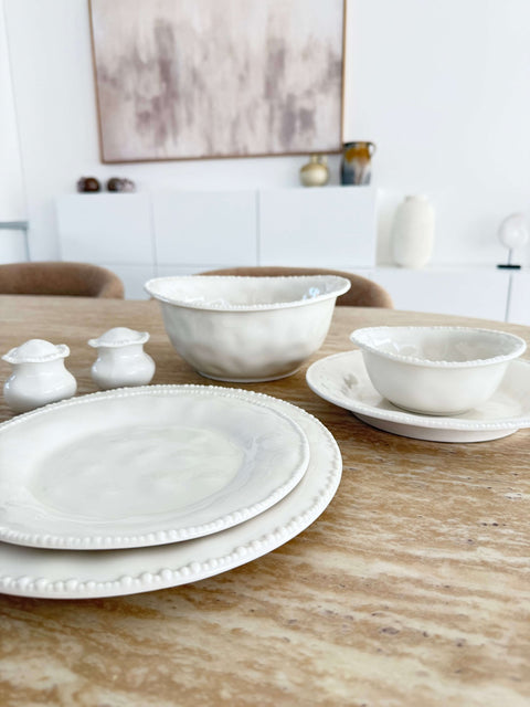 Service à dîner 27 pcs - PEARL BLANC - Ena Home