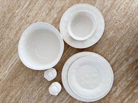 Service à dîner 27 pcs - PEARL BLANC - Ena Home