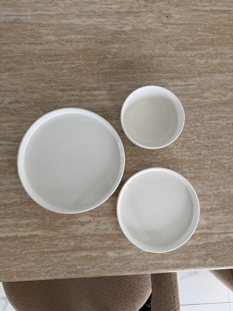 Service à dîner CANET WHITE – 18 pcs - Ena Home