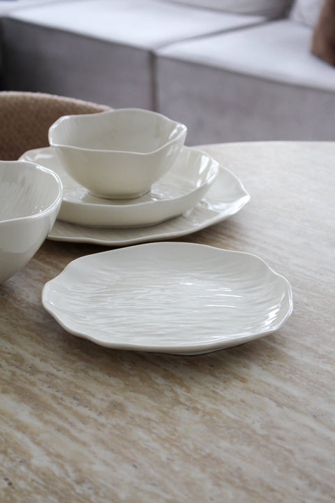 Service à dîner Cermico blanc - 27 pcs - Ena Home