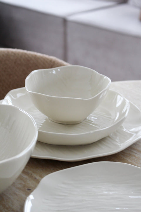 Service à dîner Cermico blanc - 27 pcs - Ena Home