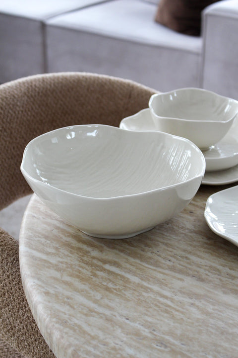 Service à dîner Cermico blanc - 27 pcs - Ena Home