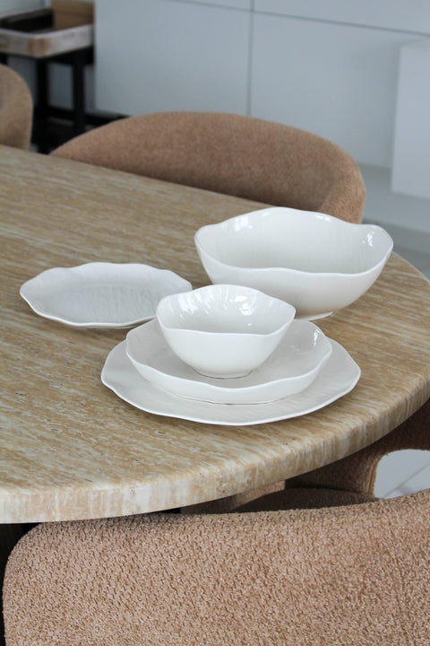 Service à dîner Cermico blanc - 27 pcs - Ena Home