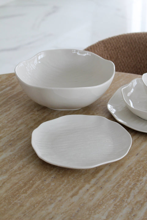 Service à dîner Cermico blanc - 27 pcs - Ena Home