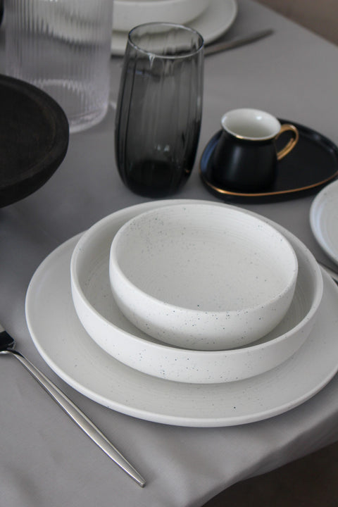 VERTOU white dinner service - 25 pieces
