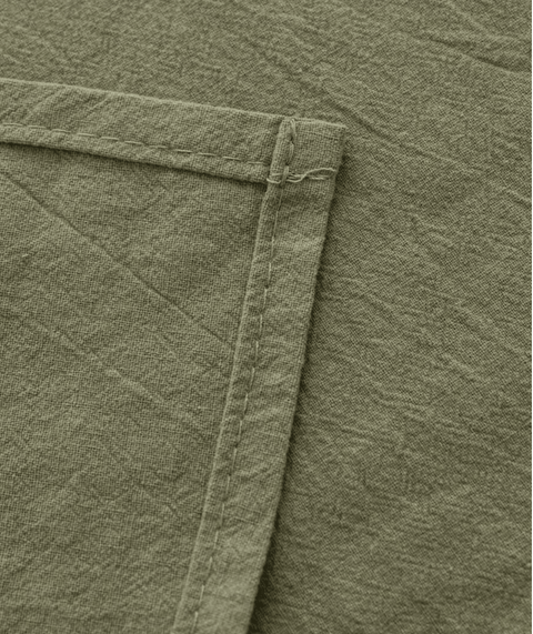 Serviettes en Tissu Kaki – Lot de 6 | 100% Coton - Ena Home
