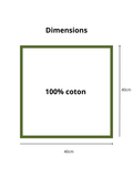 Serviettes en Tissu Kaki – Lot de 6 | 100% Coton - Ena Home