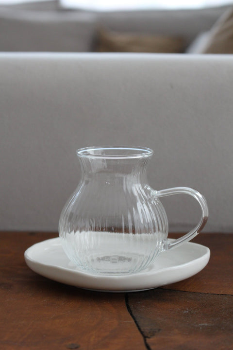 Sous-Tasses Curvy Blanc- 6pcs - Ena Home