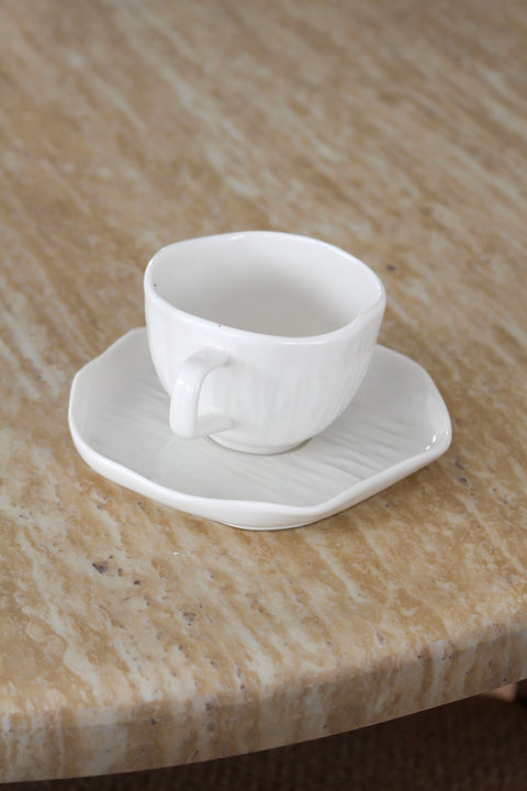 Tasse Cermico Blanc - set 6 - Ena Home