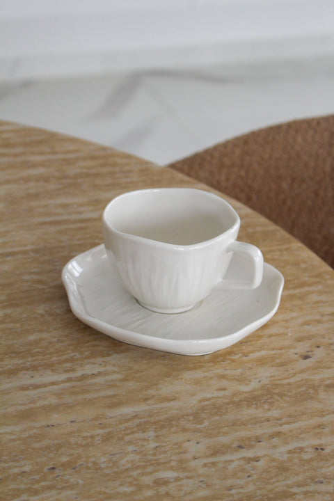 Tasse Cermico Blanc - set 6 - Ena Home