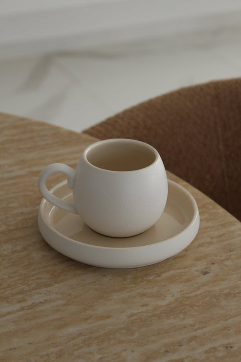 Tasses à café Moon bicolores - set 6 - Ena Home