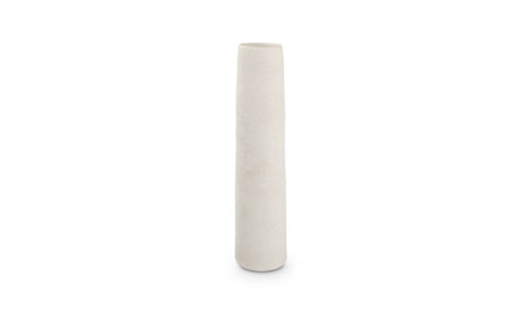 Vase Cone – Faïence Émaillée Blanche – 30 / 40 / 50 cm
