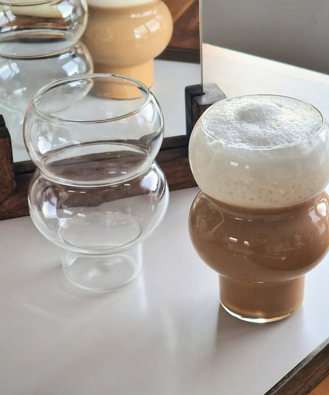 Verre Bubble – Lot de 6 | 535 ml | Design Sculptural & Ludique